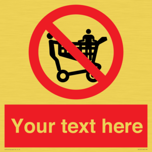 Custom No Climbing on Trolley Sign